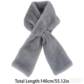 Sakerplus® Faux Fur Scarf With Hidden Pocket