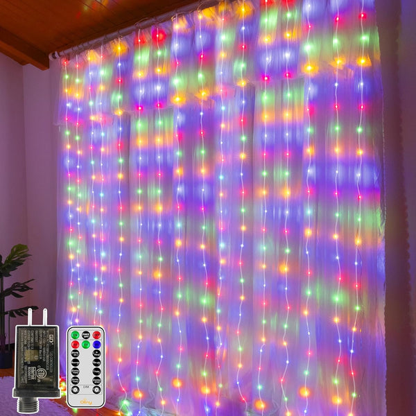 Sakerplus® LED Copper String Curtain Lights with USB Remote