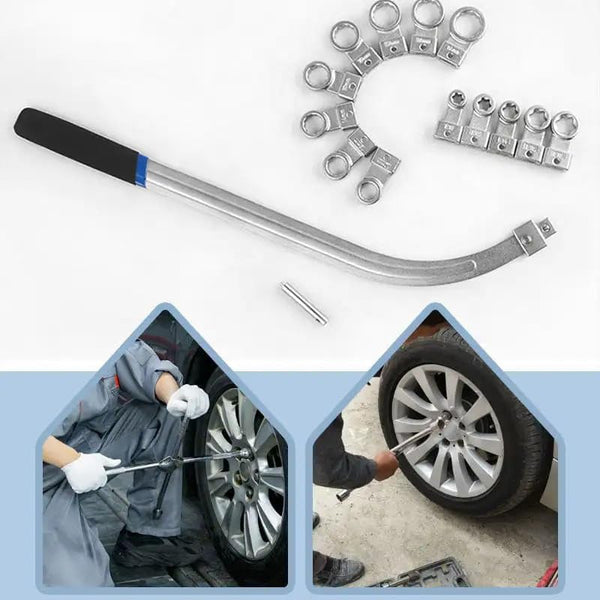 Sakerplus® 15Pcs Universal Belt Tensioner Pulley Tool Kit