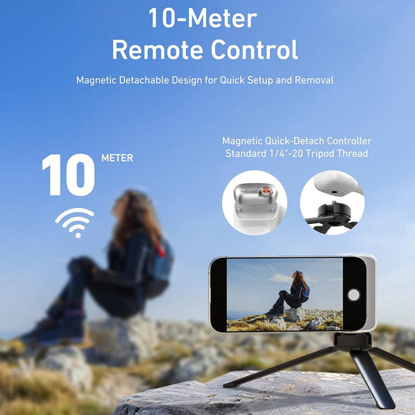 Sakerplus® Fun Shot Magnetic Grip & Magnetic Selfie Light