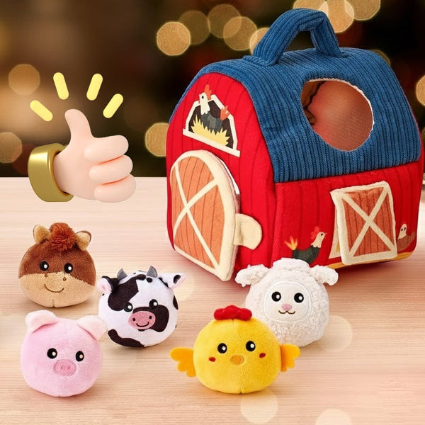 Sakerplus® Surprise Barn with Stuffed Farm Animals