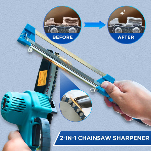 Sakerplus® 2 in 1 Chainsaw Sharpener for 3/8''LP Saw Chain