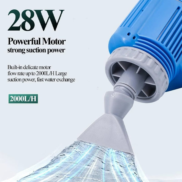 Sakerplus® Electric Aquarium Gravel Cleaner with Filter