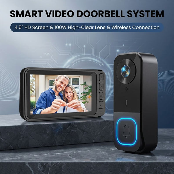 Sakerplus® Wireless Smart Video Doorbell Camera System