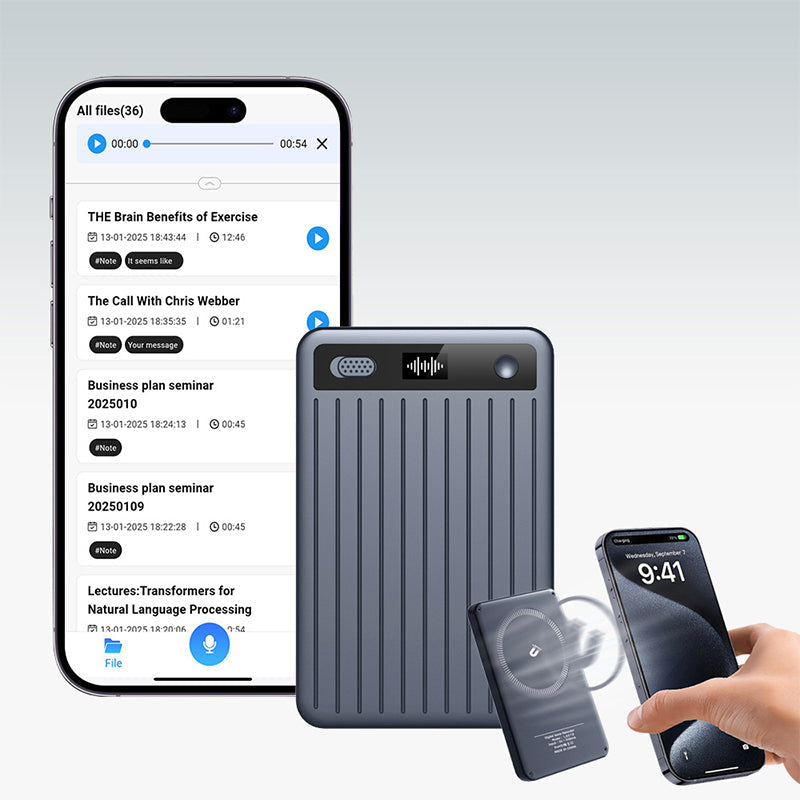 Sakerplus AI Voice Activated Recorder With Translation