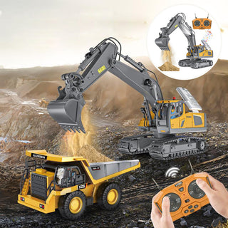 Sakerplus 9-Channel RC Metal Bulldozer