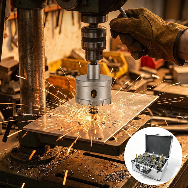 Sakerplus® Carbide Hole Saw Kit 12 Piece