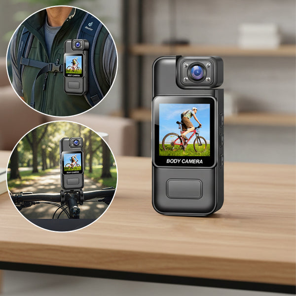 Sakerplus® 4K Body Cam With Rotatable Lens