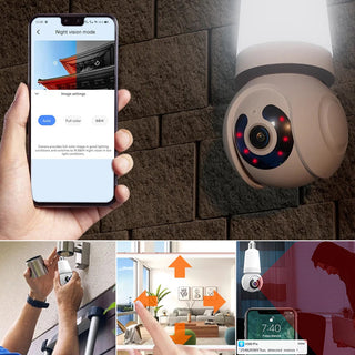 Sakerplus Outdoor Light Bulb Security Camera