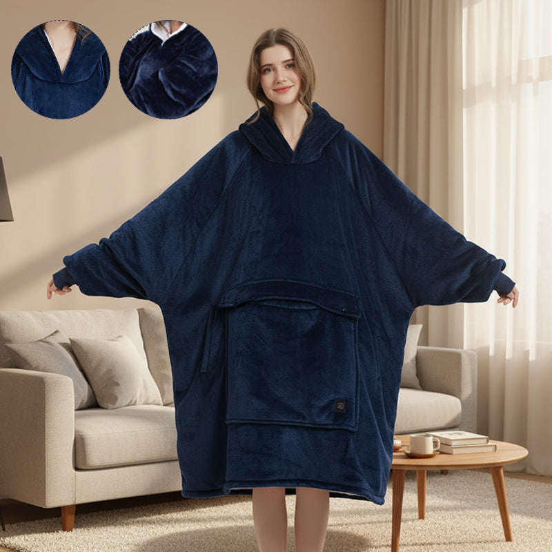 Sakerplus® Oversized Wearable Heated Blanket Hoodie