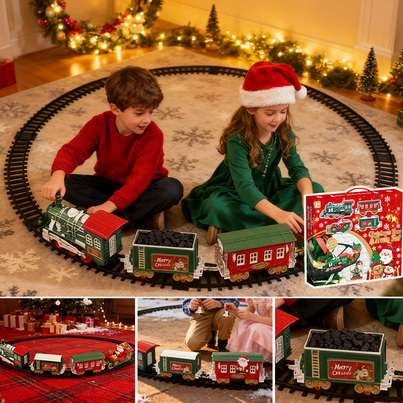 Sakerplus Christmas Tree Train Set Toy