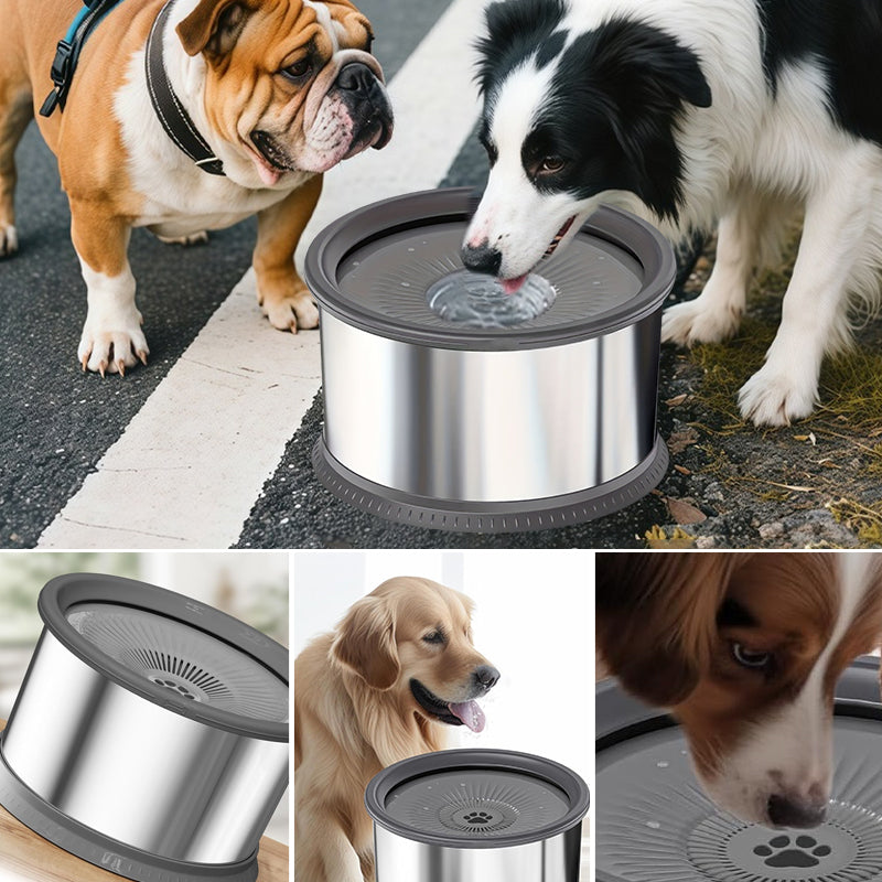 Sakerplus Large Capacity No Spill Dog Bowl