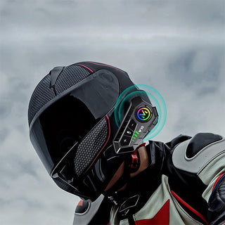 Sakerplus Motorcycle Bluetooth Helmet Headset