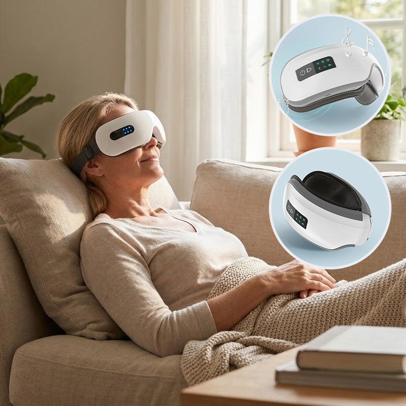 Sakerplus® Heated Eye Massager With Music