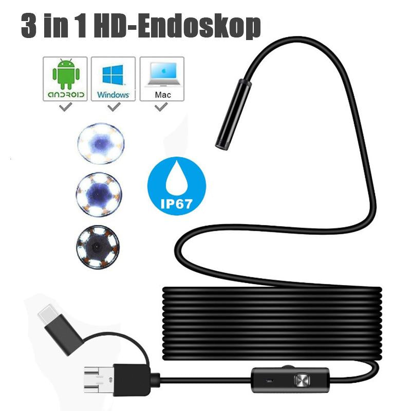 Sakerplus® Endoscope Camera Hd Waterproof Inspection