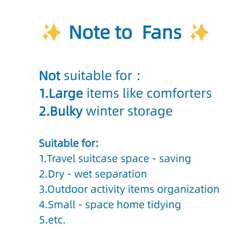 Sakerplus Travel Vacuum Storage Bags Set