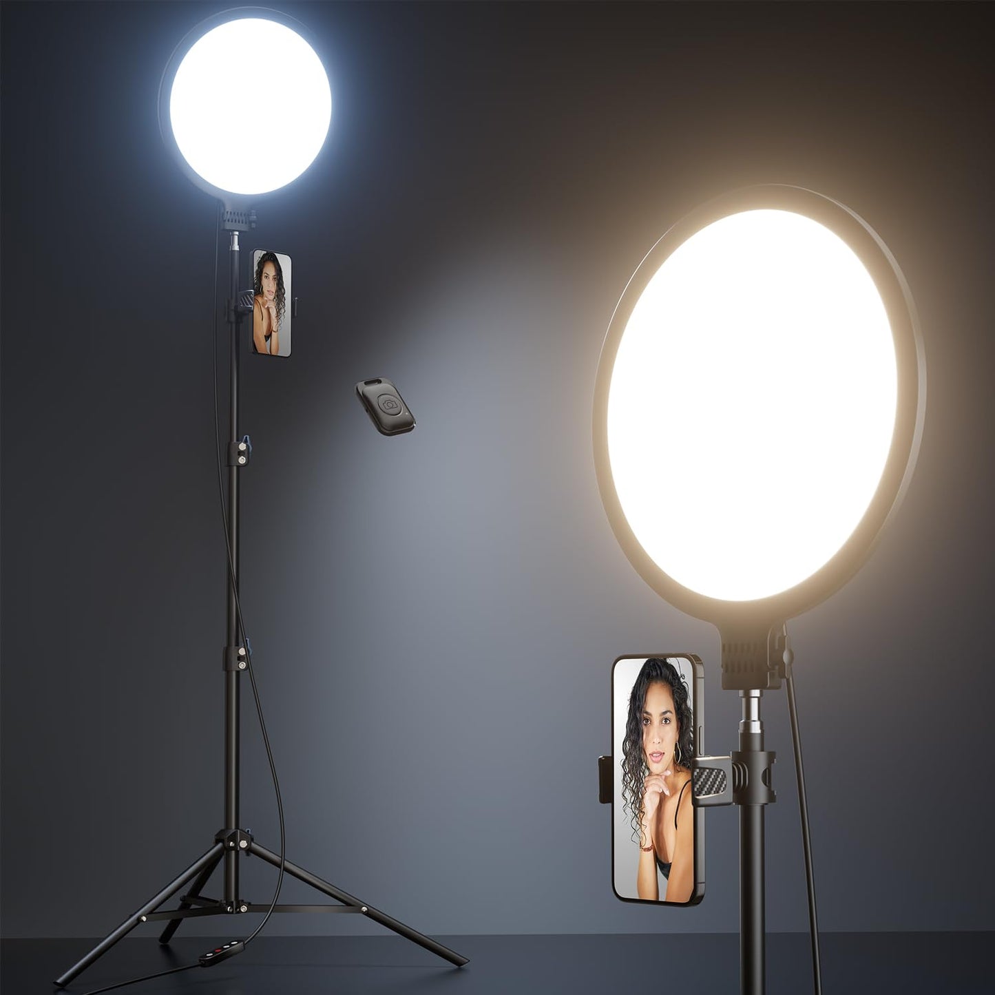 Sakerplus Ring Light with Stand for Zoom Meetings