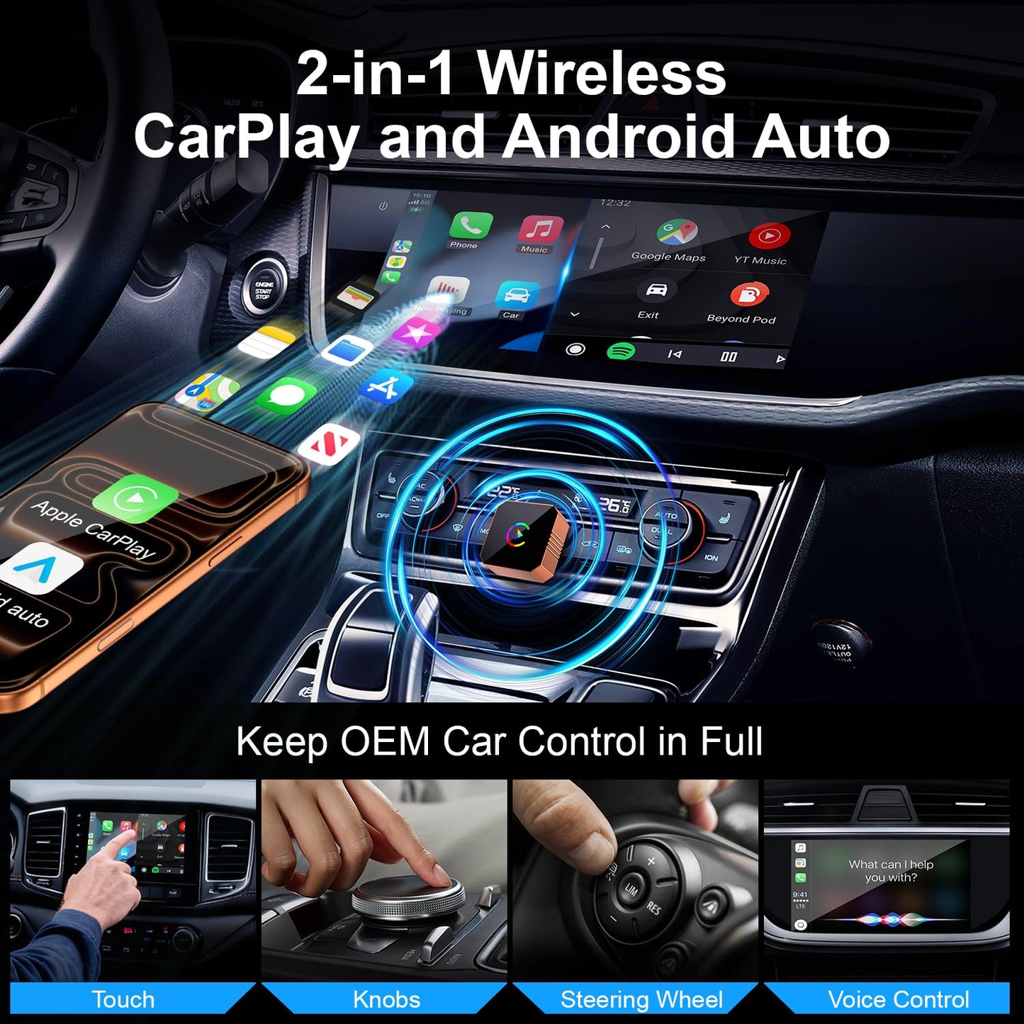 Sakerplus® Wireless Carplay Adapter Upgrade