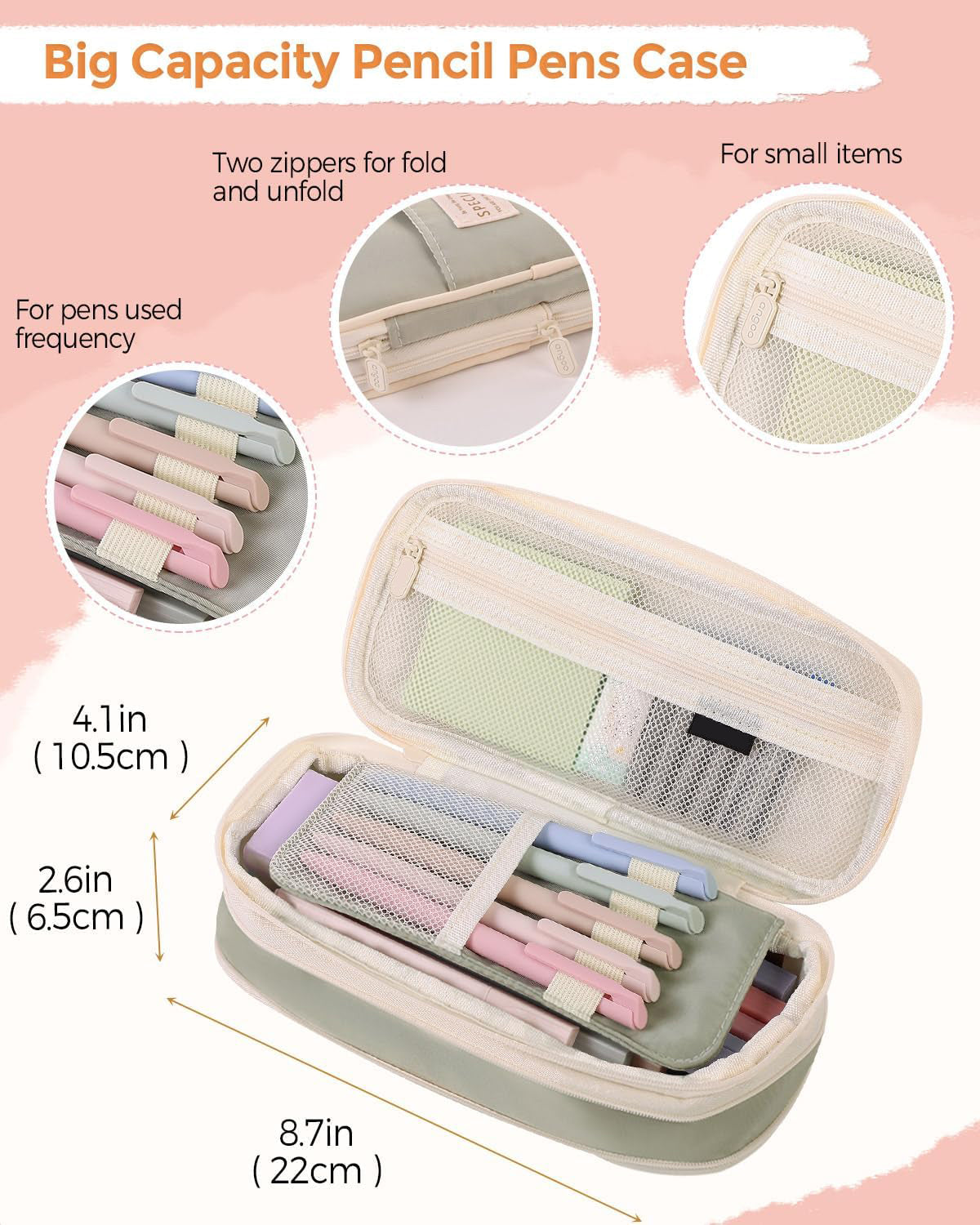 Sakerplus Cute Pink School Supplies Set