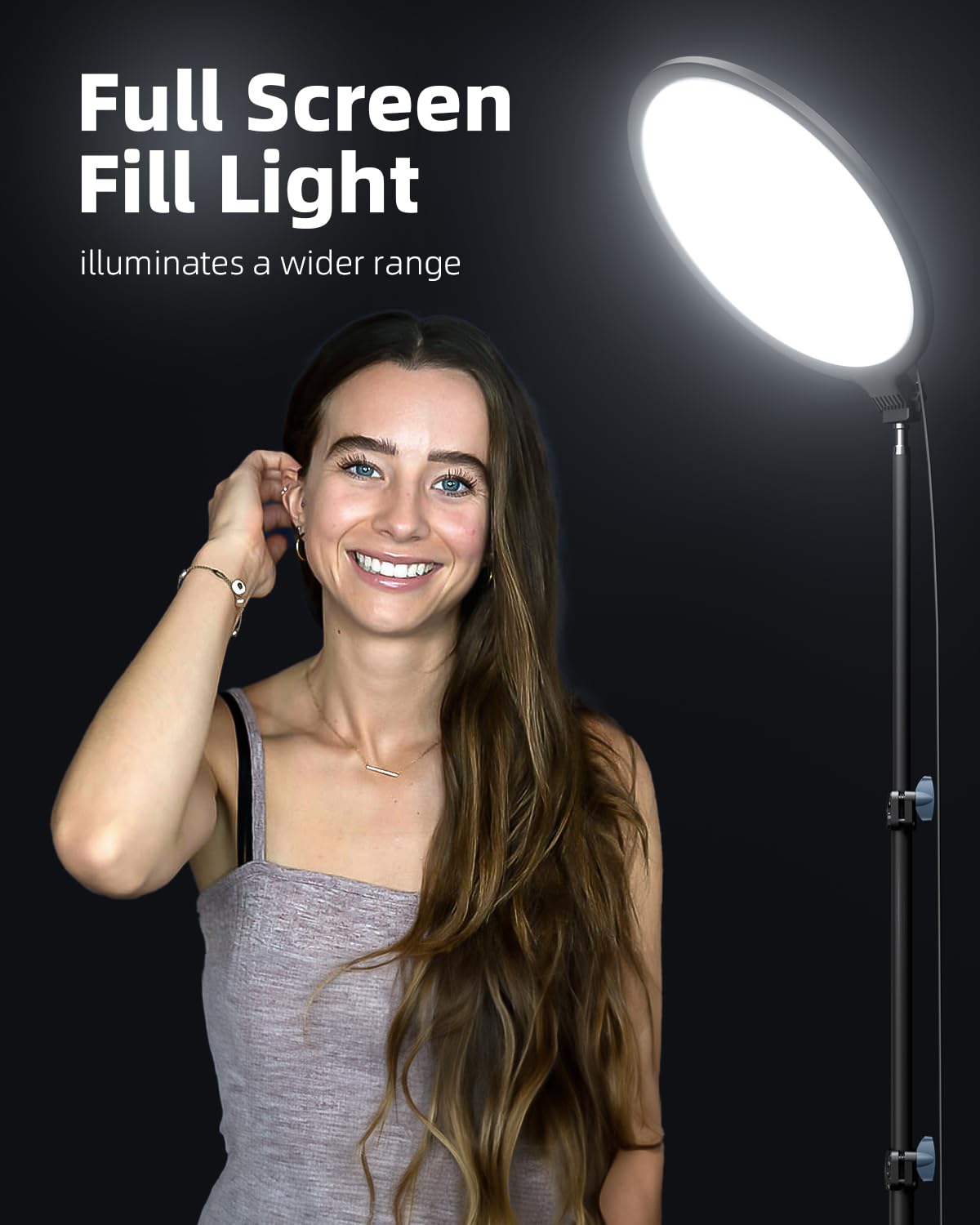 Sakerplus Ring Light with Stand for Zoom Meetings