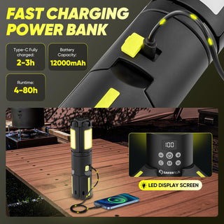 Sakerplus Telescopic Camping Lights with Stand