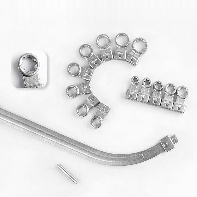 Sakerplus 15Pcs Universal Belt Tensioner Pulley Tool Kit