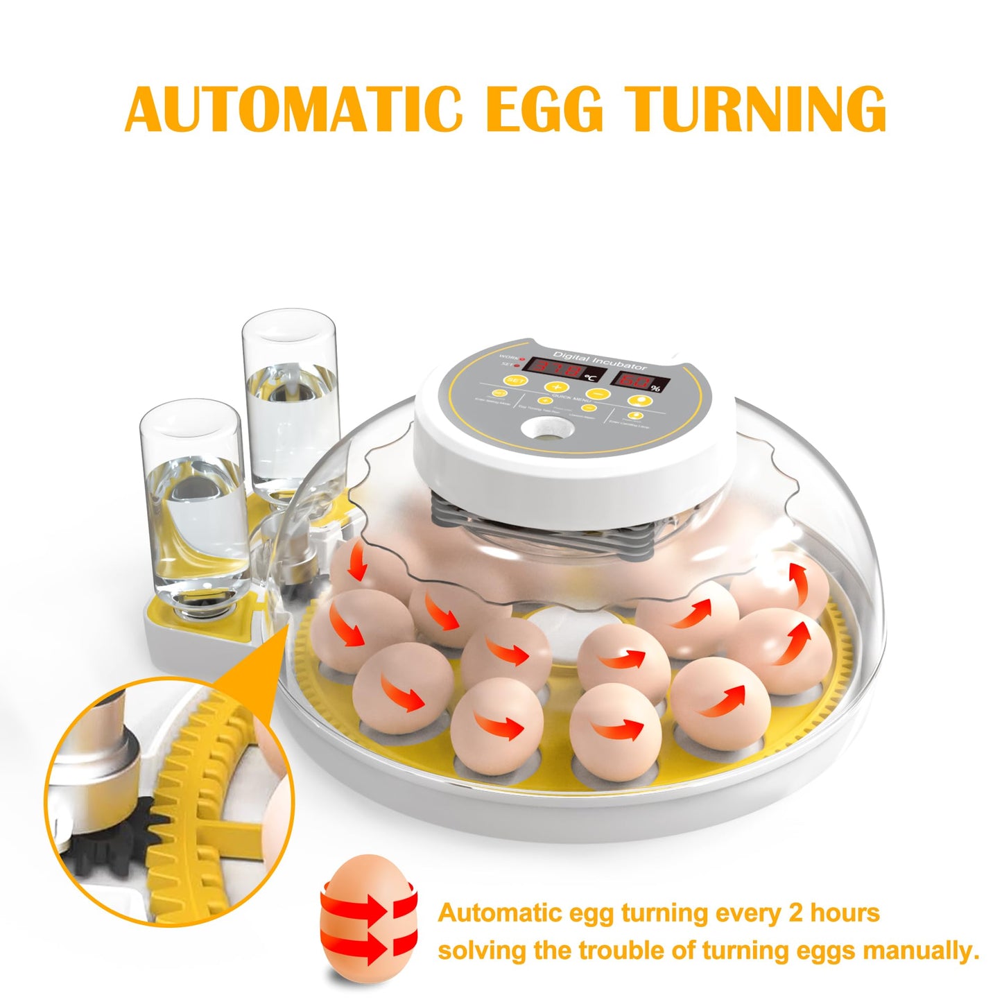 Sakerplus All-in-One Automatic Egg Incubator