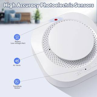Sakerplus® Battery Operated Photoelectric Smoke Detector