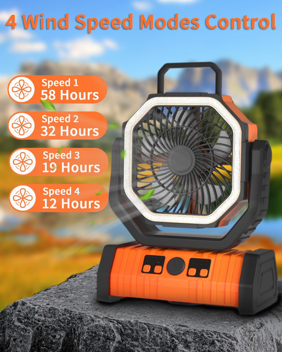 Sakerplus Camping Battery Powered Fan