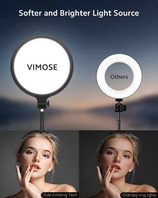Sakerplus Ring Light with Stand for Zoom Meetings