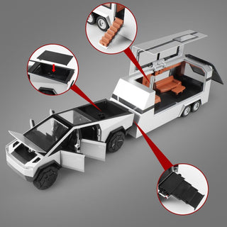 Sakerplus® Truck And RV Trailer Toy Set