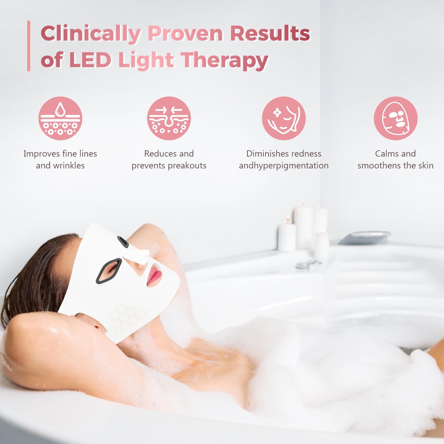 Sakerplus Red Light Therapy Face And Neck Mask