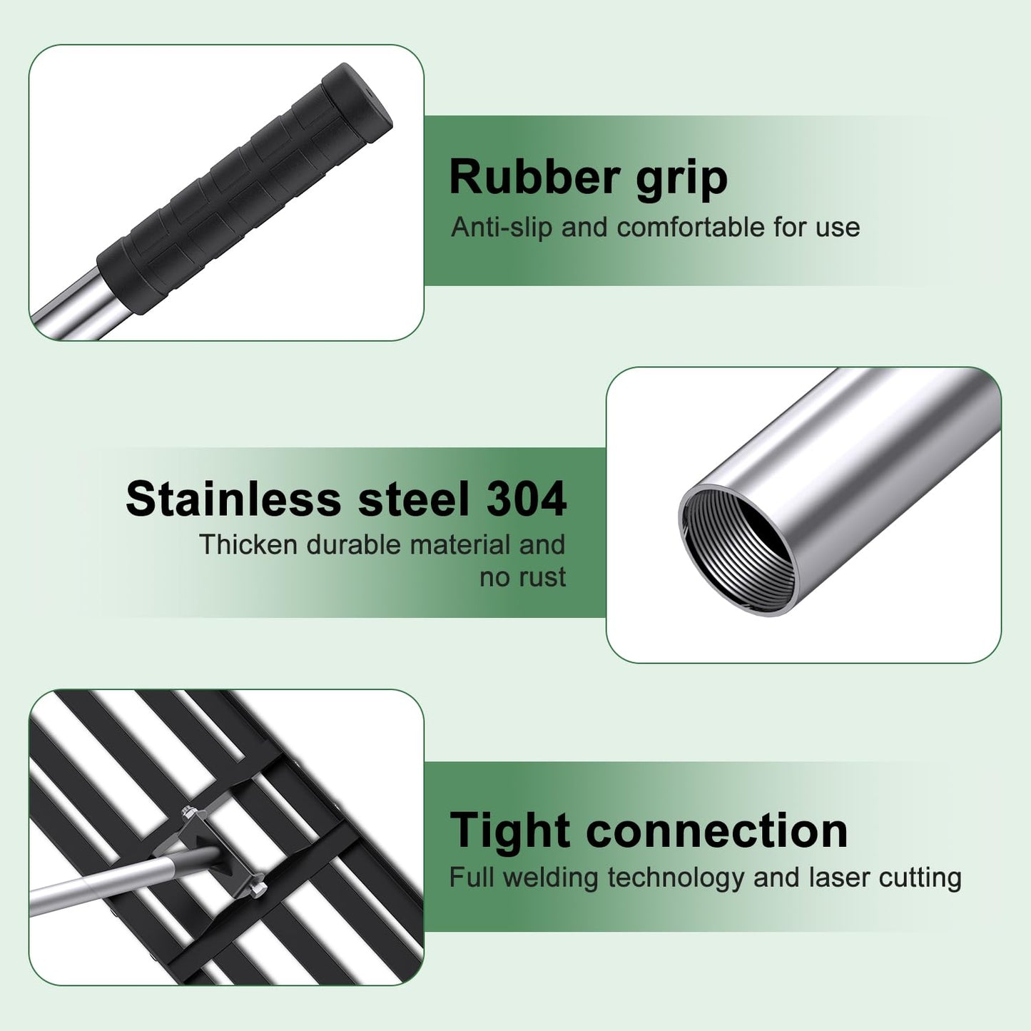 Sakerplus Lawn Leveling Rake