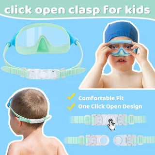 Sakerplus Kids Waterproof Anti-Fog Swim Goggles
