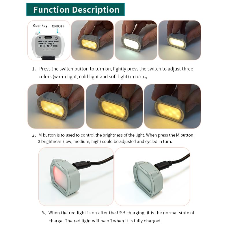 Sakerplus Magnetic Fill Light