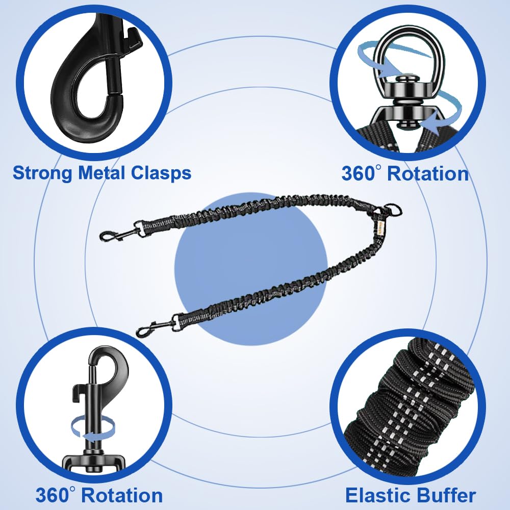 Sakerplus Double Dog Leash