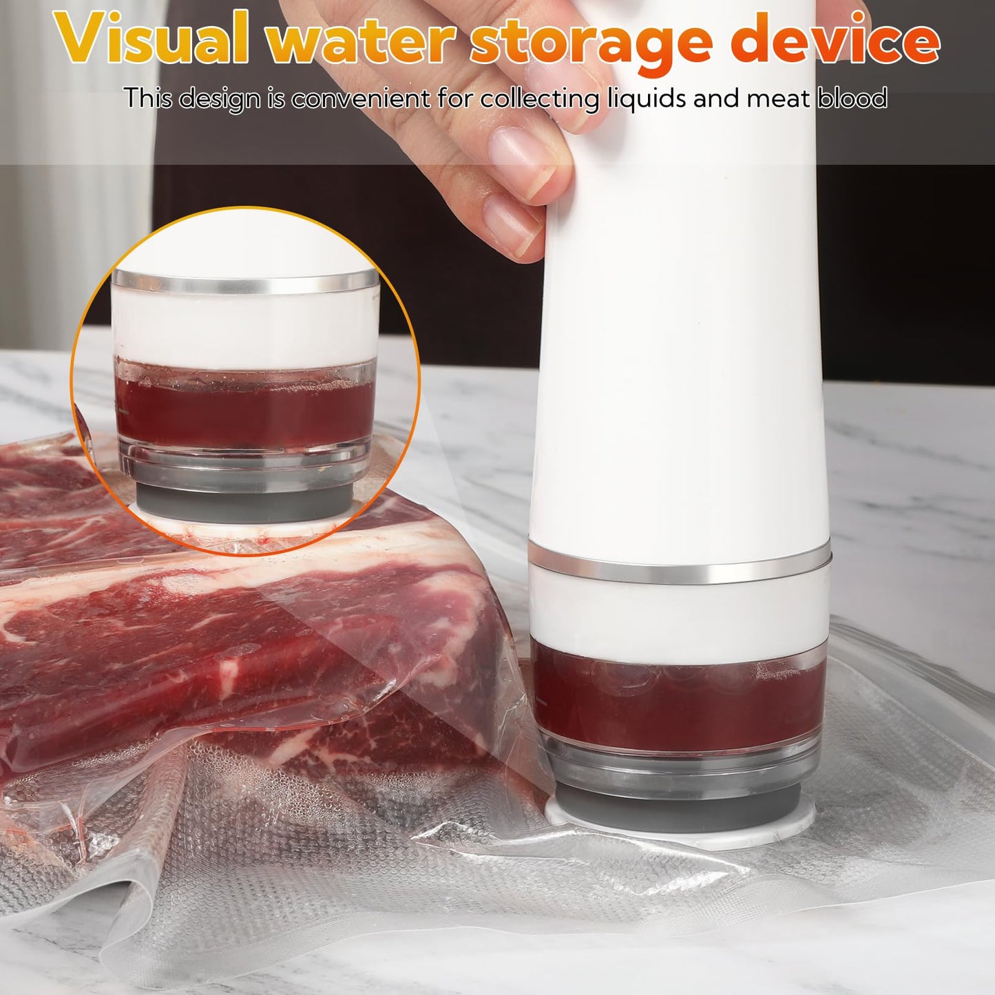 Sakerplus Vacuum Sealer with Reusable Bags