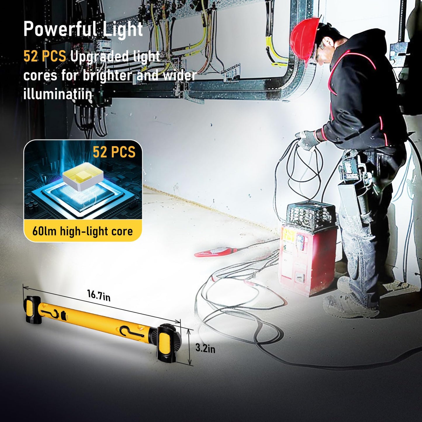 Sakerplus Cordless Underhood Work Light