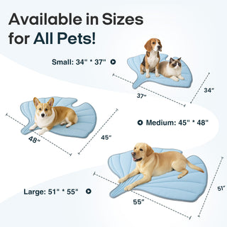 Sakerplus Leaf Shaped Dog Cooling Mat