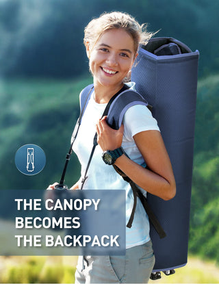 Sakerplus Folding Camping Chair with Fan