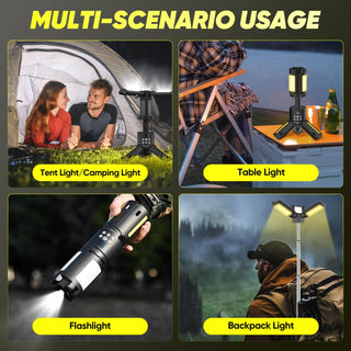Sakerplus Telescopic Camping Lights with Stand