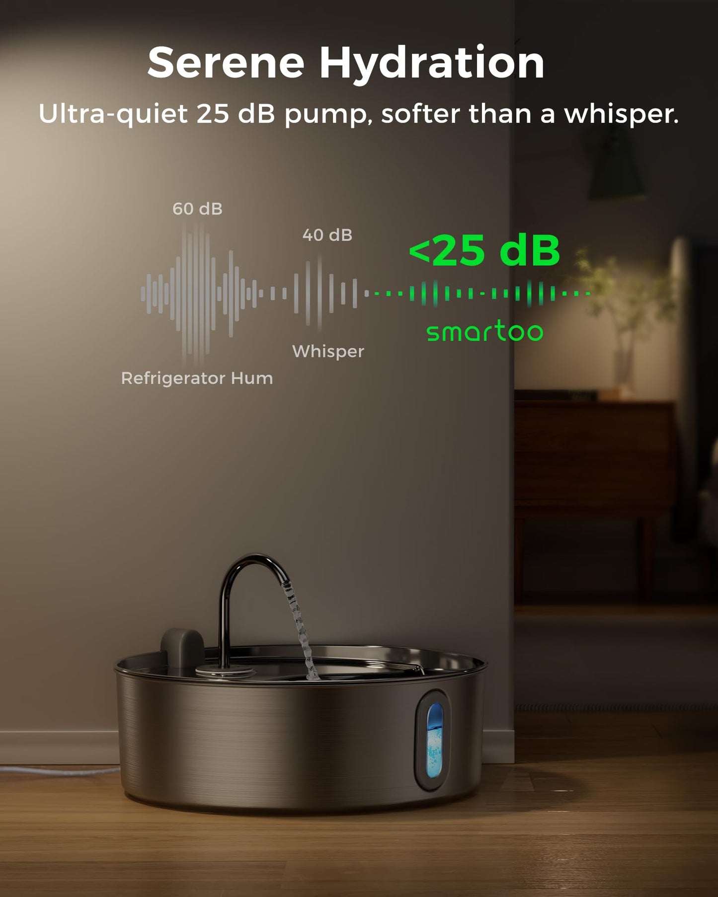 Sakerplus Automatic Dog Water Fountain