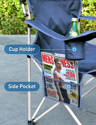 Sakerplus Folding Camping Chair with Fan