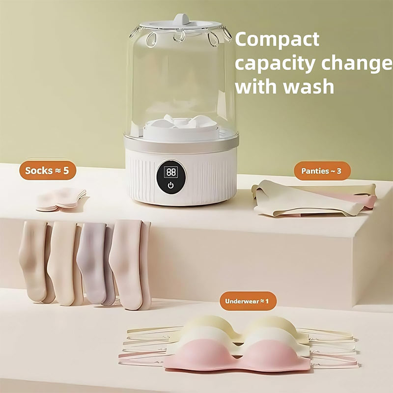 Sakerplus Portable Rechargeable Cordless Mini Washing Machine