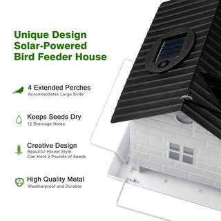 Sakerplus Hanging Solar Bird Feeder