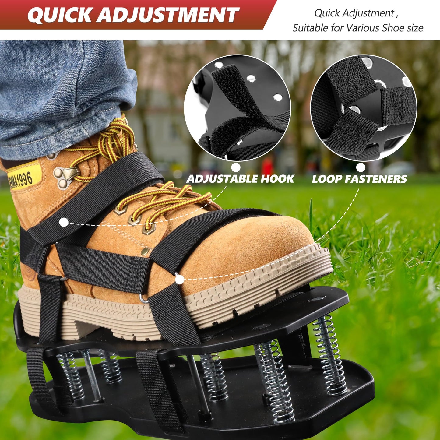 Sakerplus Lawn Aerator Shoes for Grass