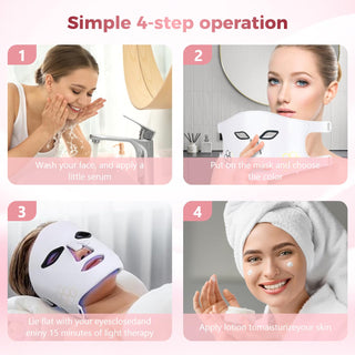 Sakerplus Red Light Therapy Face And Neck Mask