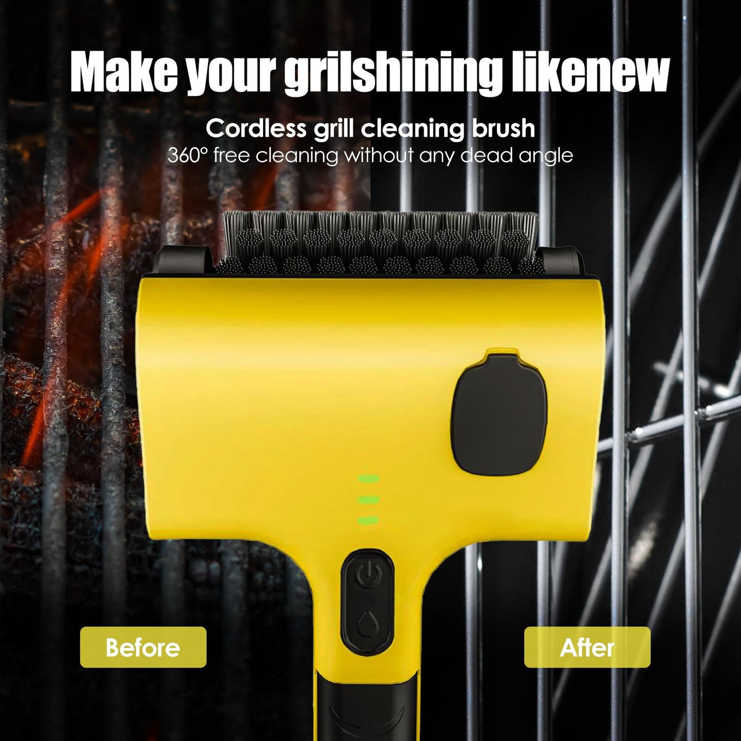 Sakerplus Electric Grill Cleaner Cordless & Rechargeable