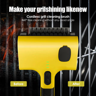 Sakerplus Electric Grill Cleaner Cordless & Rechargeable