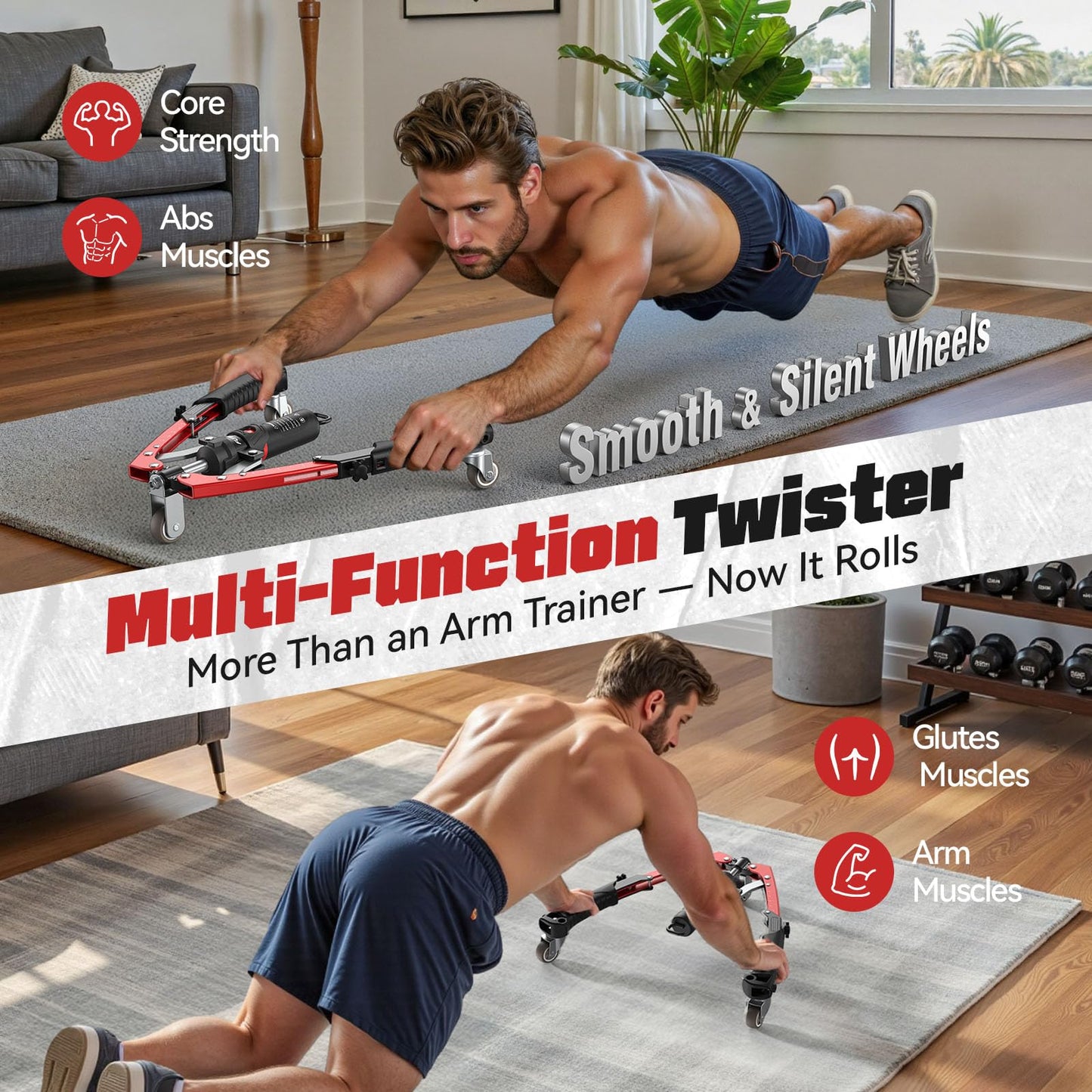 Sakerplus® Adjustable Hydraulic Arm Exerciser